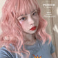 Hengji Lolita Wig Psidium 43cm Pinkish-orange Dirty Blue Curly wig Synthetic Heat Resistant Fiber - Uwowo Cosplay
