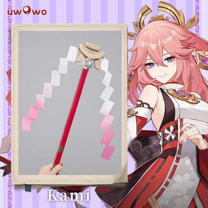 Uwowo Game Genshin Impact Yae Miko Cosplay Props Kami Gohei Wand Yae Miko Weapon - Uwowo Cosplay