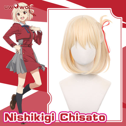 【Pre-sale】Uwowo Anime Lycoris Recoil Cosplay Wig Nishikigi Chisato Cosplay Wig Short Hair - Uwowo Cosplay