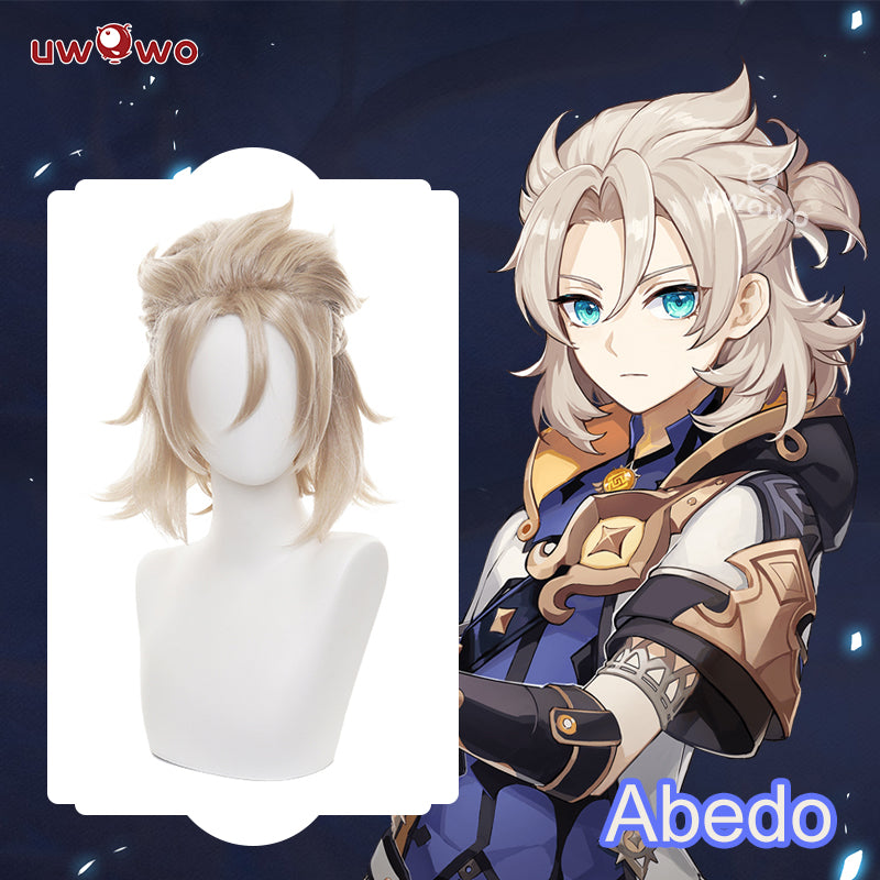 【Pre-sale】Uwowo Genshin Impact Fanart Abedo Cosplay Wig Abedo Wig Shor ...