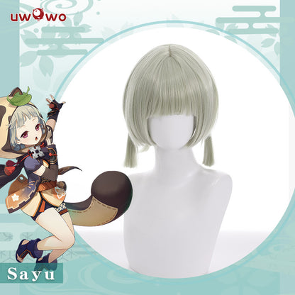 Uwowo Game Genshin Impact Inazuma Sayu Cosplay Wig Short Hair - Uwowo Cosplay