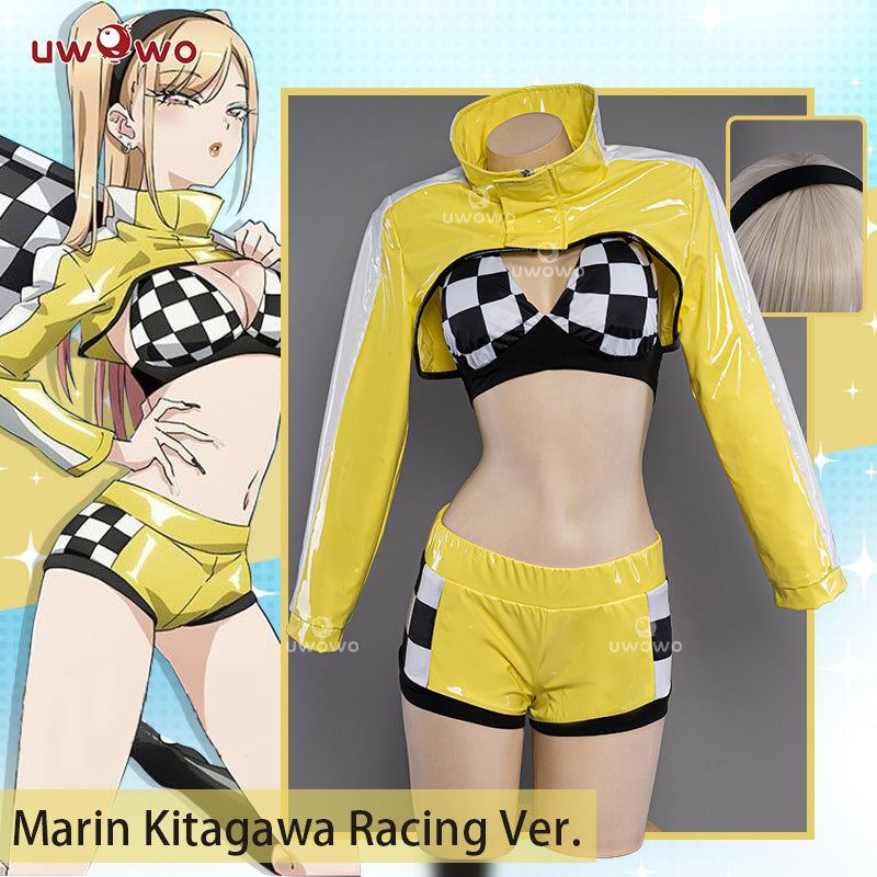 【In Stock】Uwowo Anime/Manga My Dress-Up Darling Marin Kitagawa Race Queen Cosplay Costumes