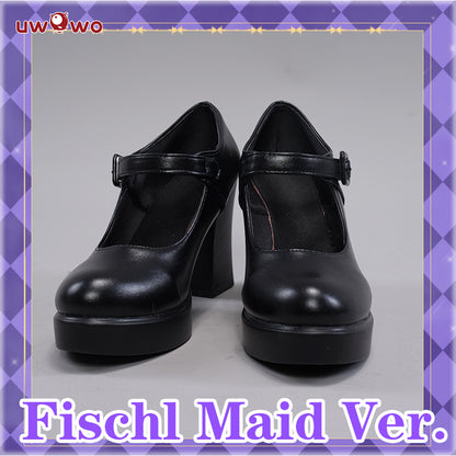 【Pre-sale】Uwowo Genshin Impact Fanart Cosplay Shoes Fischl Maid Dress Cosplay Shoes - Uwowo Cosplay