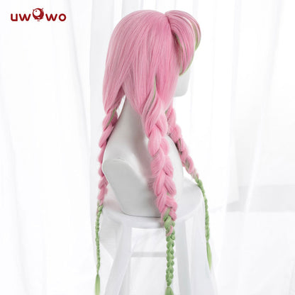 Uwowo Demon Slayer: Kimetsu no Yaiba Kanroji Mitsuri Cosplay Wig 85cm Long Pink Green Gradient Wig - Uwowo Cosplay