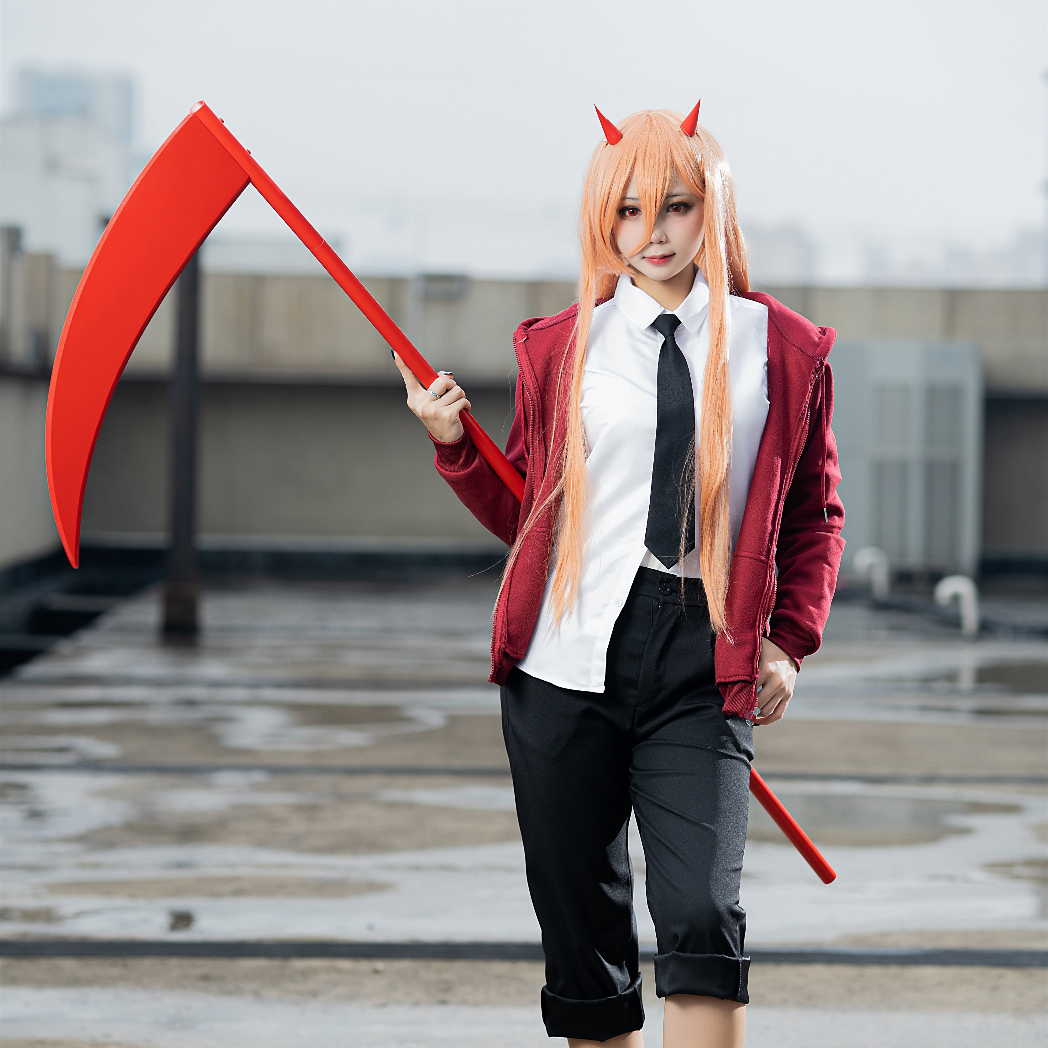 In Stock Uwowo Cosplay Props Power Prop Red Sickle Cosplay Props