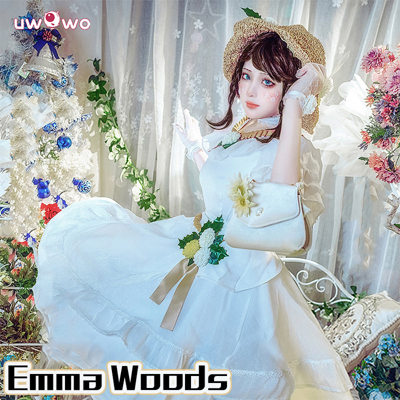 Uwowo Collab Series Game Identity V Emma Woods Cosplay Costume Gardener Up In The Wind Skin Uniform Dress