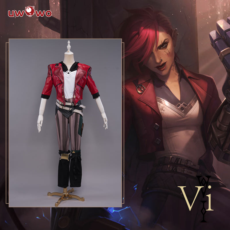Uwowo Game League of Legends Cosplay LOL Cos Vi Cosplay LOL Arcane Young Ver Vi Costume - Uwowo Cosplay