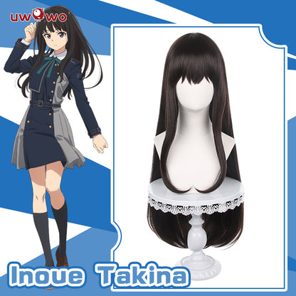 【Pre-sale】Uwowo Anime Lycoris Recoil Cosplay Wig Inoue Takina Cosplay Wig Long Black Hair - Uwowo Cosplay