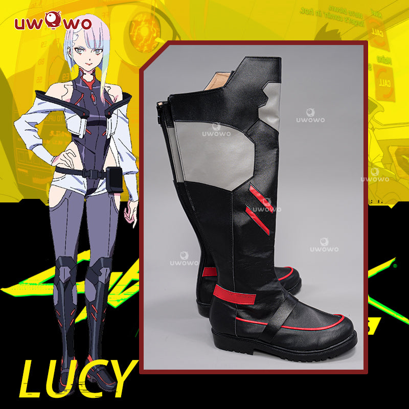 Uwowo Cyberpunk: Edgerunners Lucy Bodysuit Anime Lucy Cosplay Shoes - Uwowo Cosplay