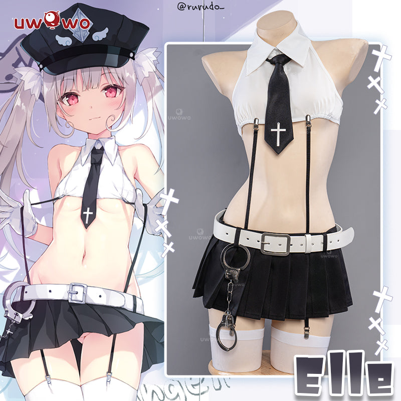 【In Stock】Uwowo Figure Ver. Elle Angel Police Unifrom Loli Cute Cosplay Costume - Uwowo Cosplay
