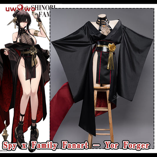 Uwowo×DISHWASHER1910 Anime Spy x Family Fanart: Yor Forger Shinobi Assassin Cosplay Costume - Uwowo Cosplay