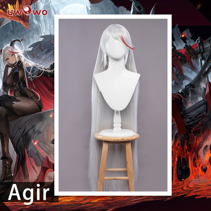【Pre-sale】Uwowo Game Azur Lane KMS Ägir/Agir 18+ Cosplay Wig 110cm Long Sliver Grey Hair - Uwowo Cosplay