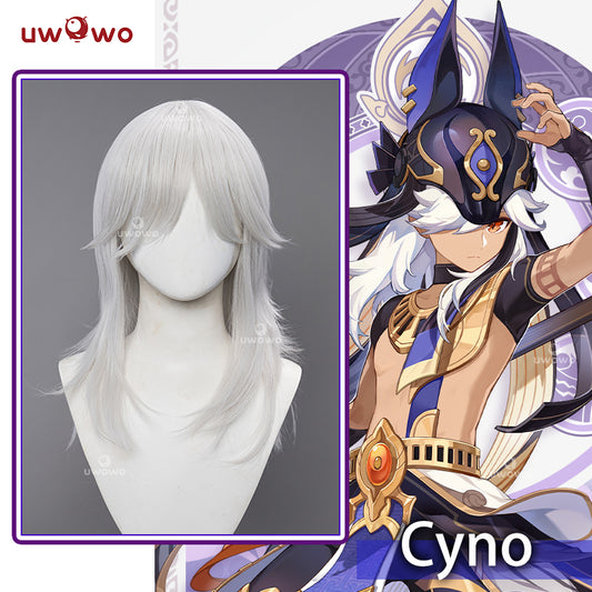 【Pre-sale】Uwowo Genshin Impact Wig Cyno Male Cosplay Wig Cyno Wig Long Hair - Uwowo Cosplay