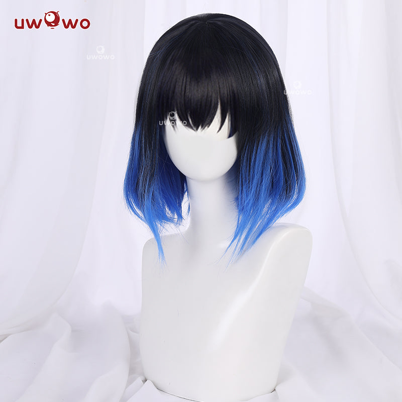 【Pre-sale】Uwowo New Version Demon Slayer: Kimetsu no Yaiba Hashibira Inosuke Cosplay Wig 30cm Short Hair - Uwowo Cosplay
