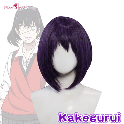 Uwowo Anime Cosplay Kakegurui Compulsive Gambler cosplay Wig Short Hair