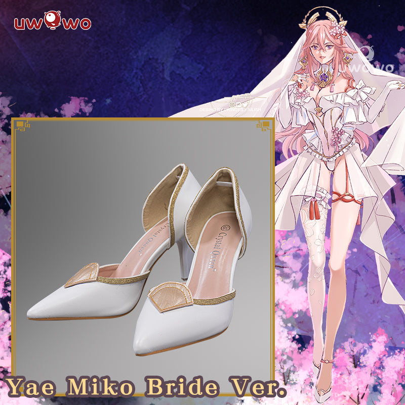 Exclusive Authorization Uwowo X Ailish: Genshin Impact Fanart Yae Miko Bride Ver. Cosplay Shoes - Uwowo Cosplay