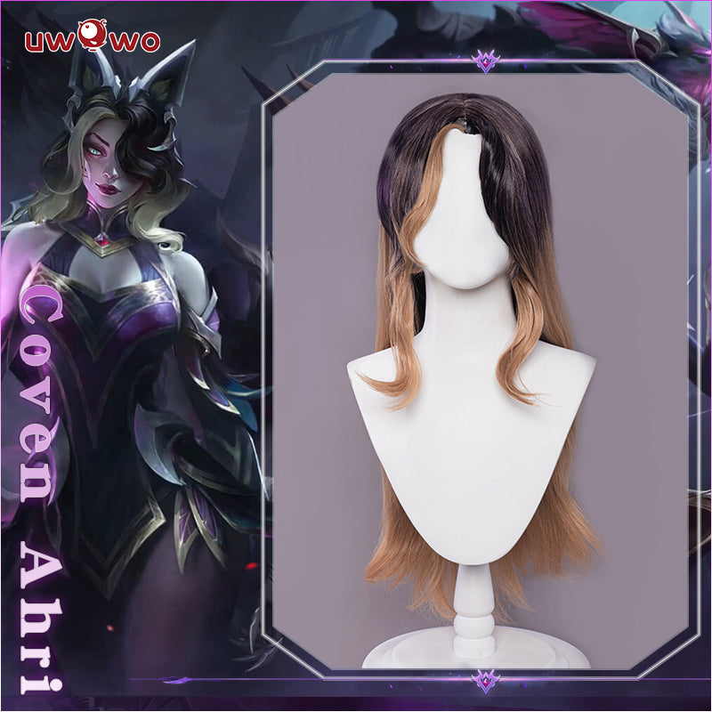 Uwowo Game League of Legends Coven Ahri Cosplay Wig 75cm Purple linen Hair - Uwowo Cosplay