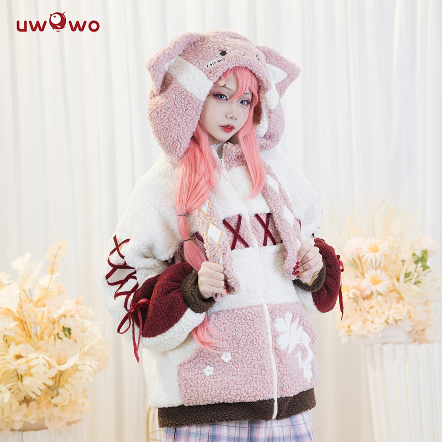 【Pre-sale】Uwowo Genshin Impact Fanart Yae Miko Casual Coat Moveable Fox Ears Cozy Jacket Cospaly - Uwowo Cosplay