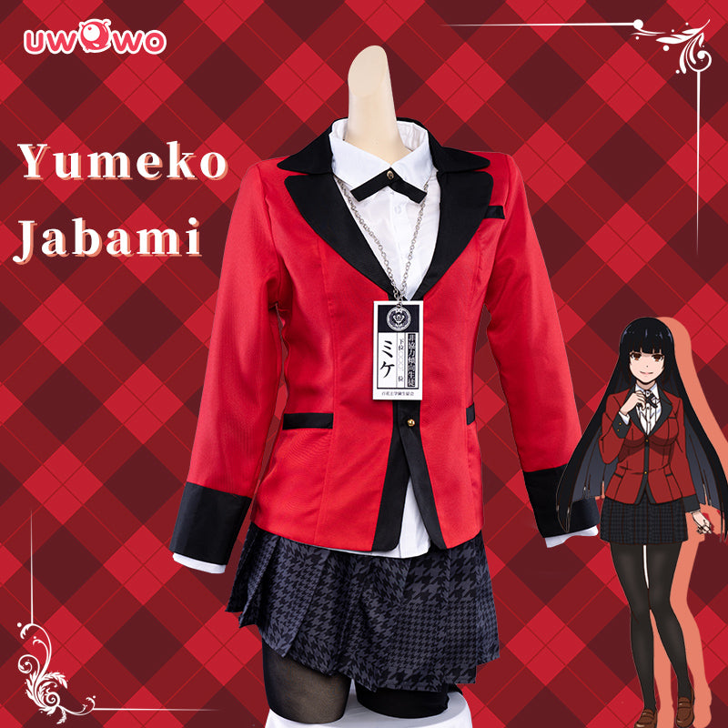 【In Stock】Uwowo Anime Kakegurui Costume Jabami Yumeko Cosplay Costume - Uwowo Cosplay