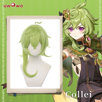 Uwowo Genshin Impact: Collei Girl Sumeru Dendro Avidya Forest Ranger Trainee Cosplay Wig Collei Wig - Uwowo Cosplay