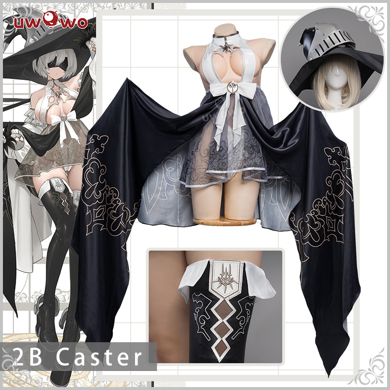 【In Stock】Uwowo×DISHWASHER1910 Nier: Automata 2B Caster Fanart Cosplay Costume - Uwowo Cosplay