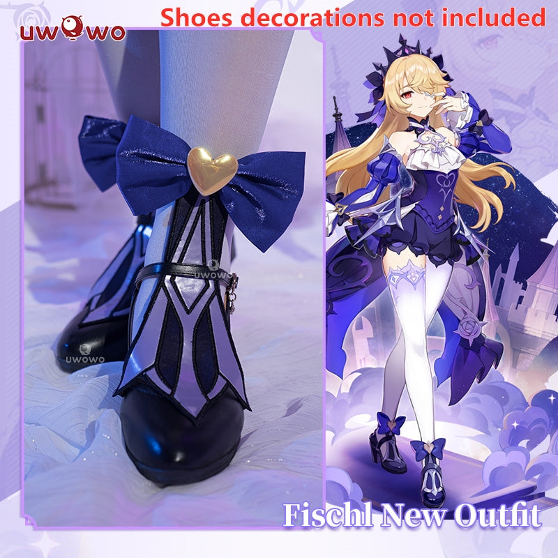 Uwowo Genshin Impact: Fischl Amy Gothic Electro New Outfit Shoes Fischl Shoes - Uwowo Cosplay