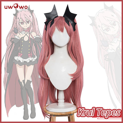 【Pre-sale】Uwowo Anime Seraph Of The End Cosplay Krul Tepes Cosplay Wig Long Pink Hair - Uwowo Cosplay