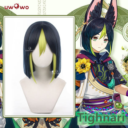 【Pre-sale】Uwowo Genshin Impact: Tighnari Cosplay Wig Man Wig Short Hair - Uwowo Cosplay