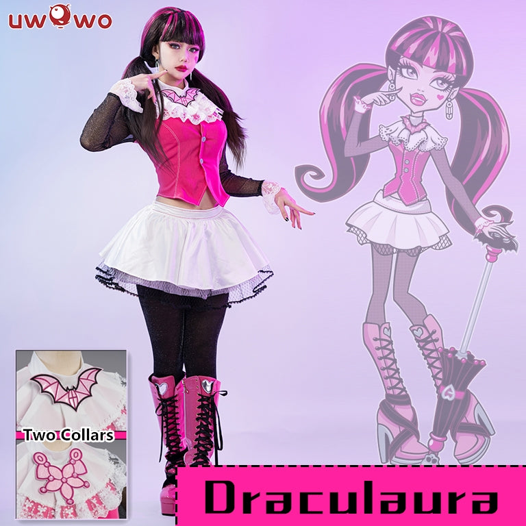 Uwowo Monster High Draculaura G1 Pink Suit Vampire Anime Female Hallow –  Uwowo Cosplay