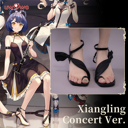 Uwowo Game Genshin Impact Concert Xiangling Cosplay Costume Shoes - Uwowo Cosplay