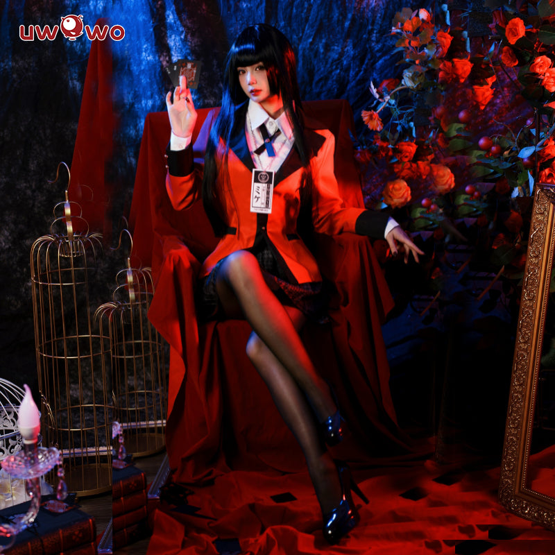 Uwowo Anime Kakegurui Costume Jabami Yumeko Halloween Cosplay Costume