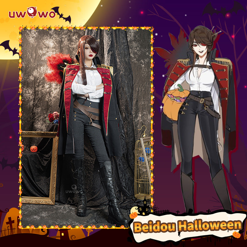 Uwowo Genshin Impact Fanart Pirate Beidou Witch Halloween Cosplay Costume - Uwowo Cosplay