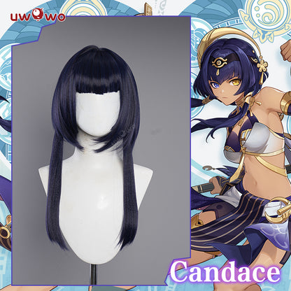 【Pre-sale】Uwowo Genshin Impact Wig Candace Wig Golden Vow Sumeru Hydro Female Cosplay Wig - Uwowo Cosplay