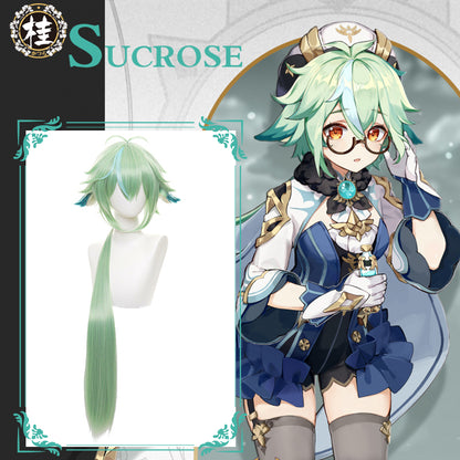 Uwowo Genshin Impact Sucrose Cosplay Wig 85cm Sucrose Wig Sucrose Hair - Uwowo Cosplay