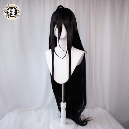 【Pre-sale】UWOWO Anime Overlord Albedo Cosplay Wig 120cm Deep Purple Long Hair - Uwowo Cosplay