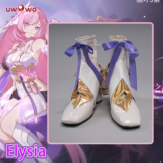 Uwowo Game Honkai Impact 3: Elysia Herrscher of Human Ego Elysia Cosplay Shoes - Uwowo Cosplay