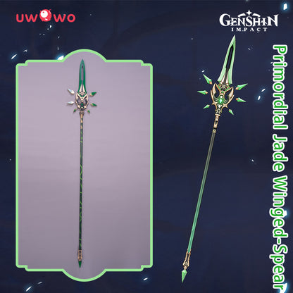 Uwowo Game Genshin Impact Weapons Xiao Primordial Jade Winged-Spear Cosplay Props Polearms Props - Uwowo Cosplay