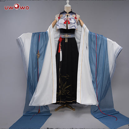 [Last Batch] 【In Stock】Uwowo Genshin Impact Fanart Shenhe Chinese Hanfu Traditional Clothing Liyue Cosplay Costume