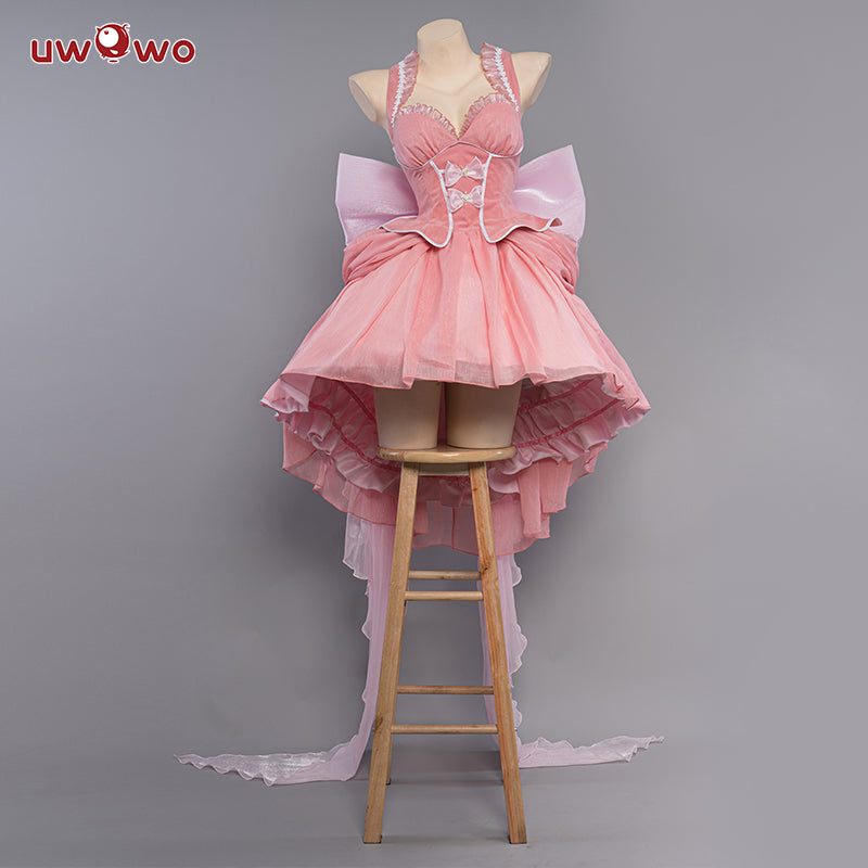 Uwowo Anime/Manga Chobits Chii Lolita Pink Bow Clamp Cosplay Costume - Uwowo Cosplay