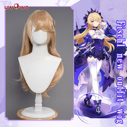 Uwowo Genshin Impact: Fischl Wig Amy Gothic Electro New Skin Mondstadt Cosplay Wig Long Hair - Uwowo Cosplay
