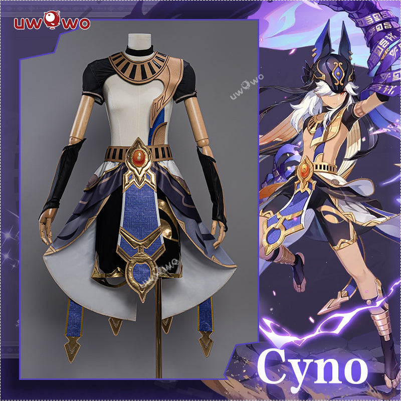 【Pre-Sale】Uwowo Genshin Impact: Cyno Boy Sumeru Electro Egyptian Male Cosplay Costume - Uwowo Cosplay