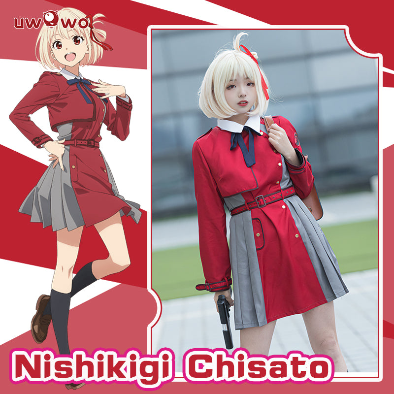 【Pre-sale】Uwowo Anime Lycoris Recoil Cosplay Nishikigi Chisato Cosplay Costume - Uwowo Cosplay