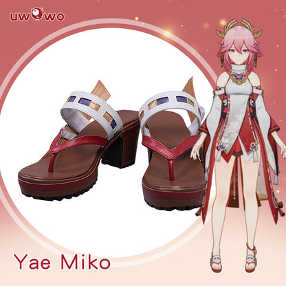 Uwowo Game Genshin Impact Inazuma Yae Miko Cosplay Shoes - Uwowo Cosplay