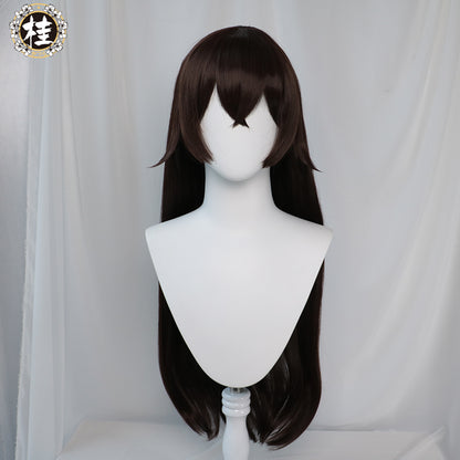 Uwowo Game Genshin Impact Amber Outrider Cosplay Wig Champion Glider 80cm Brown Long Hair - Uwowo Cosplay