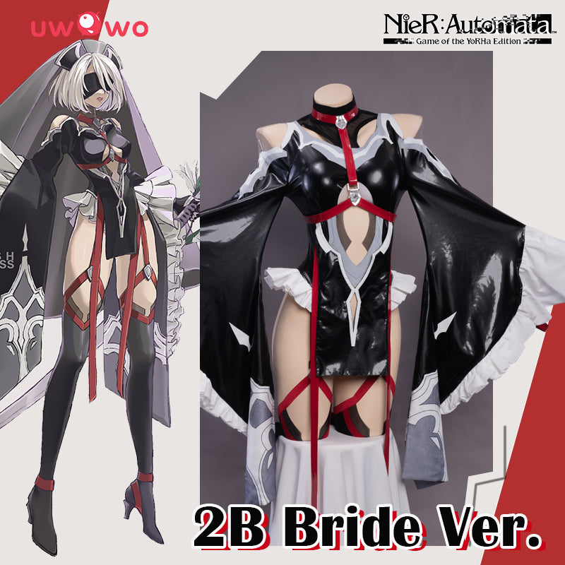 Exclusive Authorization Uwowo X Ailish: Nier: Automata Fanart Bride Ver. 2B Cosplay