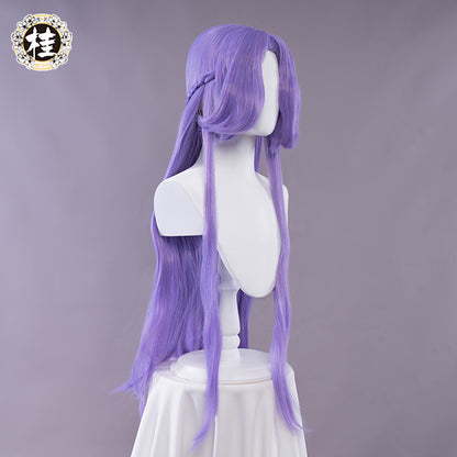 Uwowo Game League of Legends Withered Rose Syndra Cosplay Wig 80cm Pink purple Hair - Uwowo Cosplay