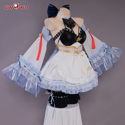 【Pre-sale】Exclusive Authorization Uwowo Game Genshin Impact Fanart Ganyu Maid Ver Cosplay Costume - Uwowo Cosplay