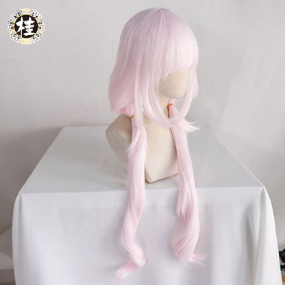 UWOWO Nekopara Vanilla Cosplay Wig 80cm long twin-tail Light pink hair Matte Synthetic Heat Resistant Fiber - Uwowo Cosplay