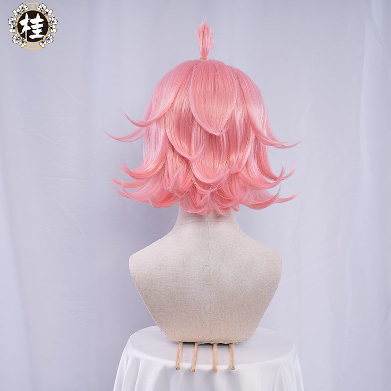 Uwowo Game Genshin Impact Diona Kätzlein Cocktail Cosplay Wig 35cm Pink Short Hair - Uwowo Cosplay