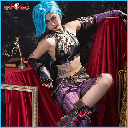 Uwowo Game League of Legends Cosplay LOL Cos Jinx Cosplay LOL Arcane Young Ver Jinx Costume - Uwowo Cosplay